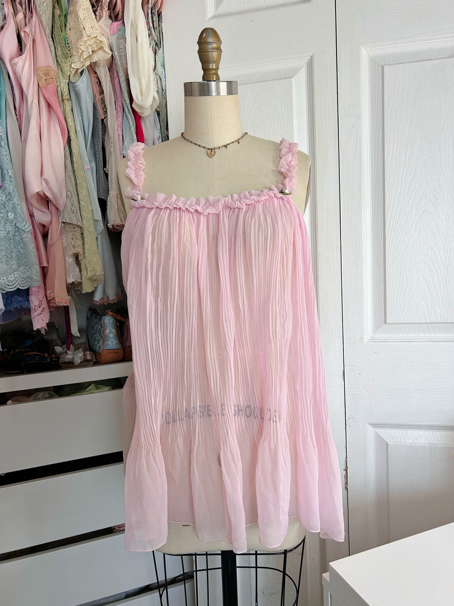 Pink VS Sheer Babydoll Slip