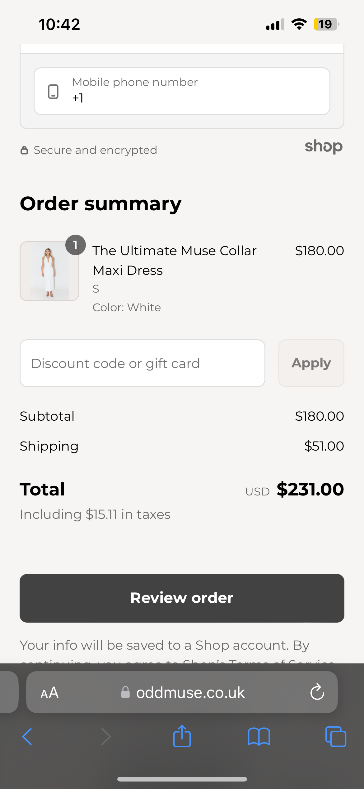 Odd muse dress