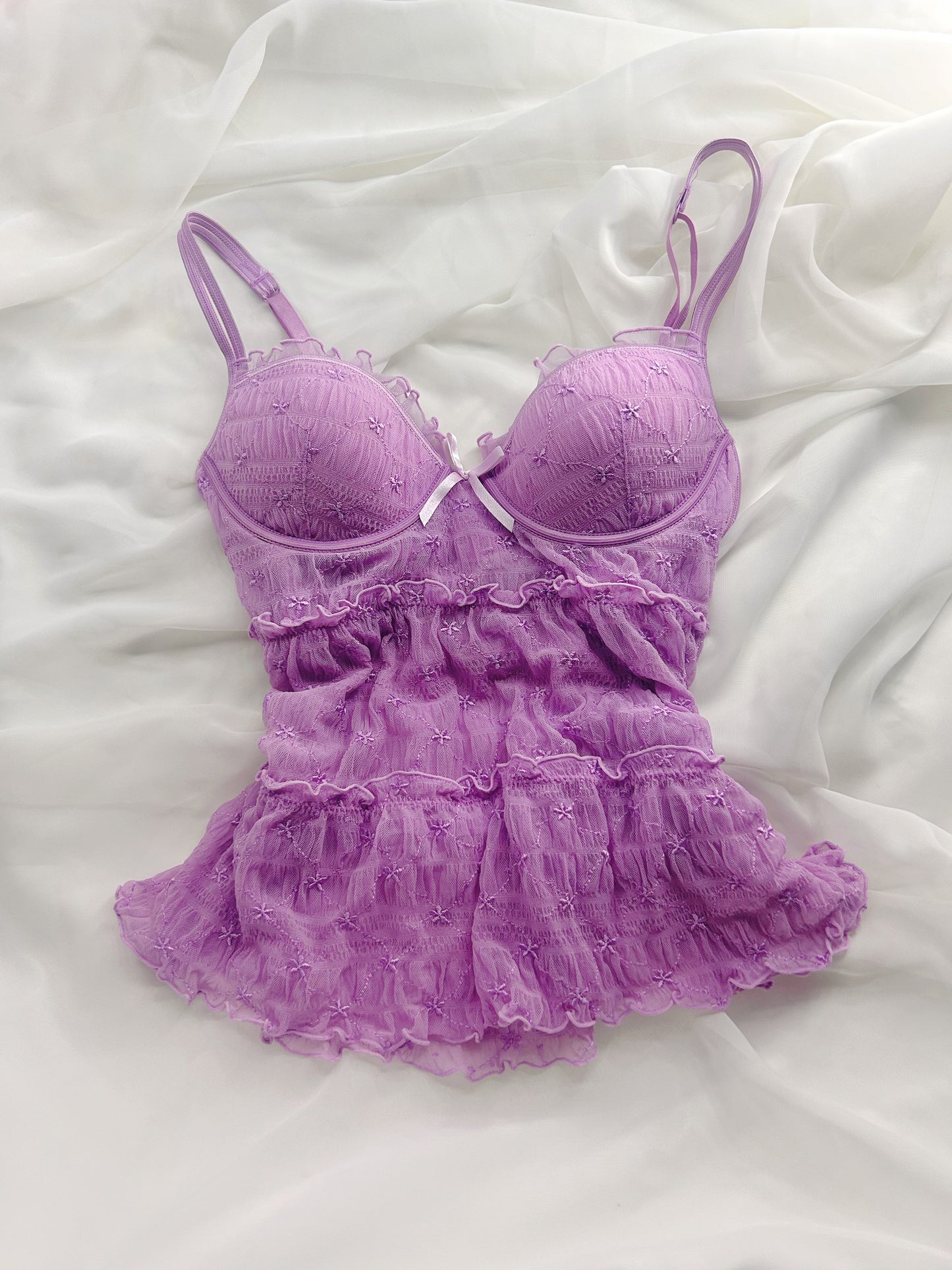 VS Purple Babydoll Top
