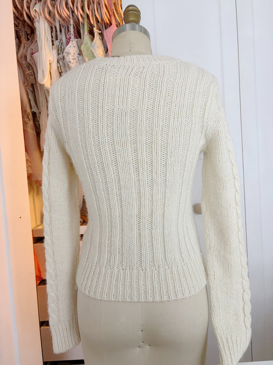 Vintage Hollister Knit Sweater in Ivory