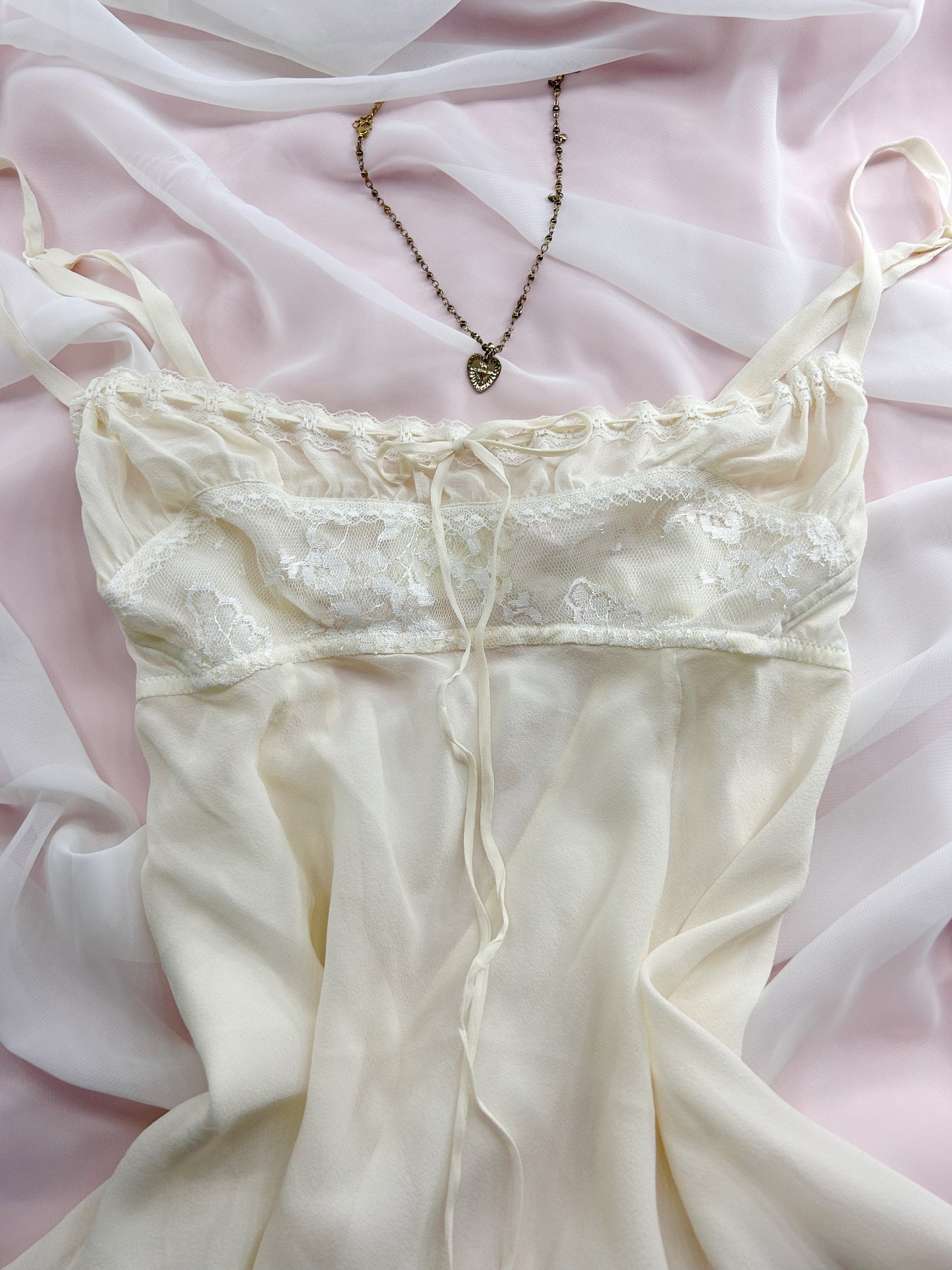 Vintage 2002 VS Ivory Silk Slip
