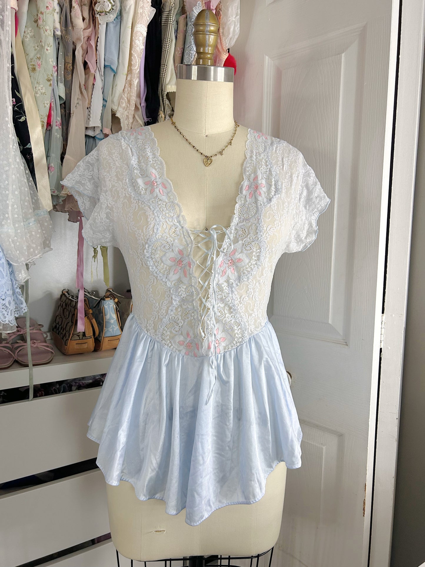Cinema Etoile Baby Blue Top