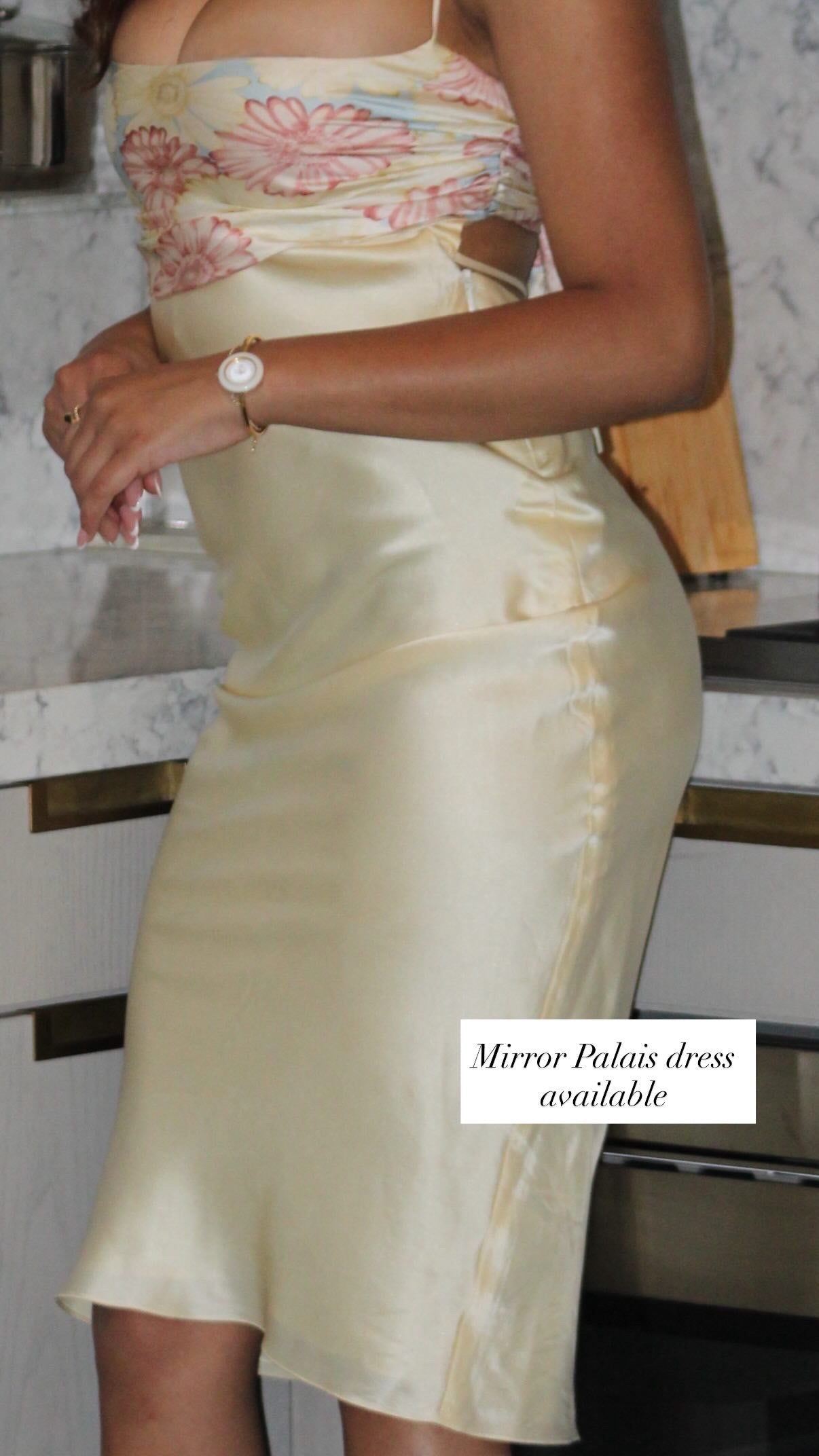 Mirror Palais 100% Silk Dress