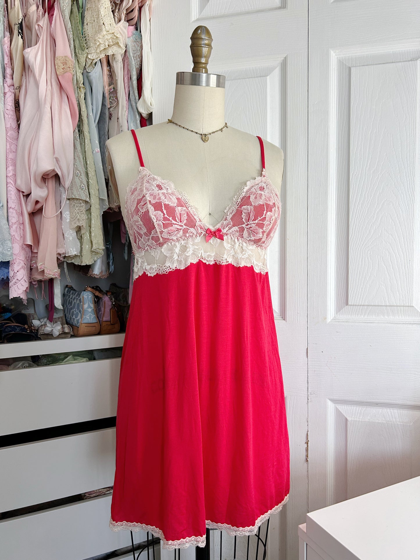 Victoria’s Secret Pinterest Red Ivory Slip