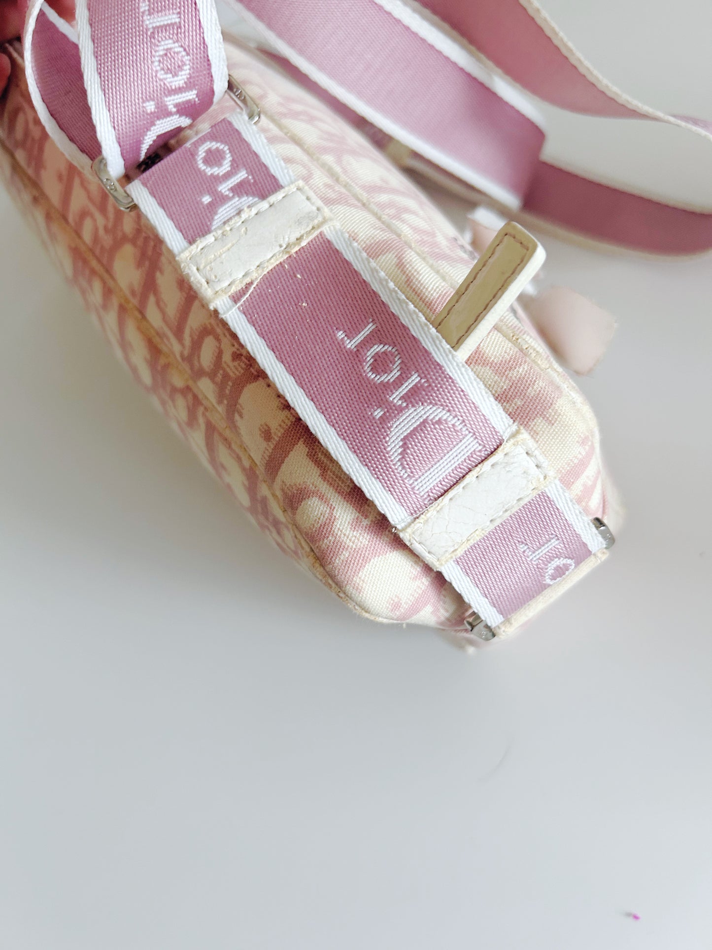 Vintage Dior Monogram Pink Purse