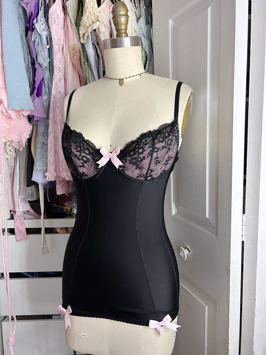VS Black & Pink Lingerie Top Lace