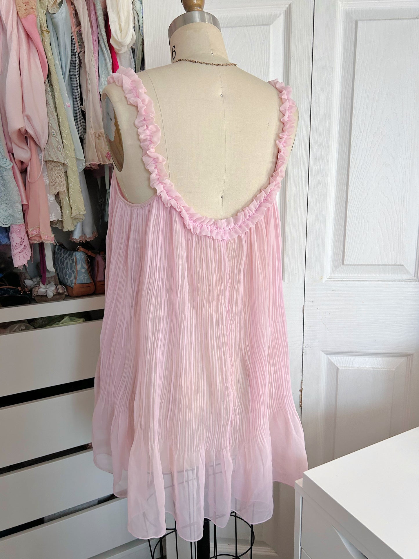 Pink VS Sheer Babydoll Slip