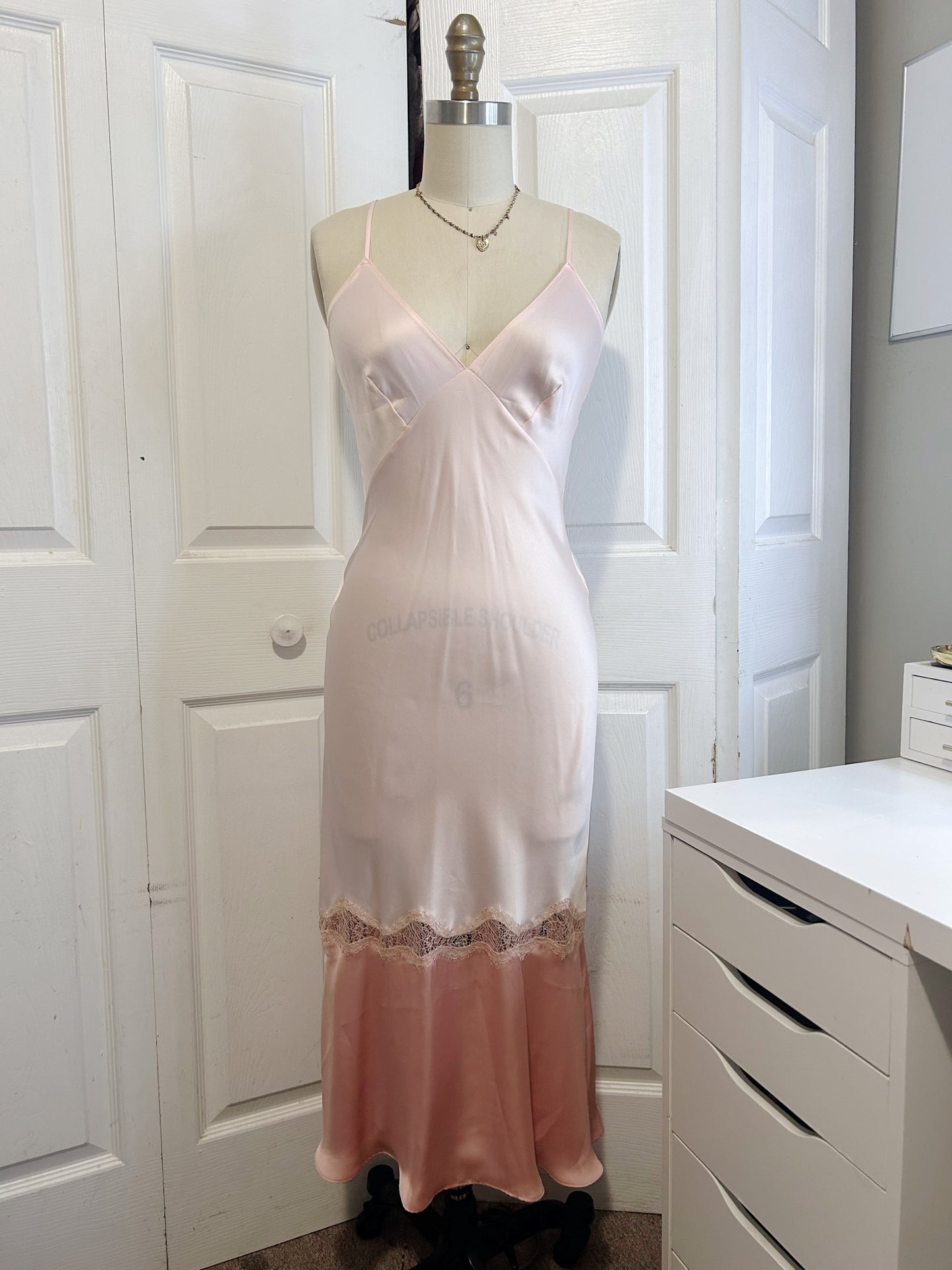 VS Pink Long Slip Dress