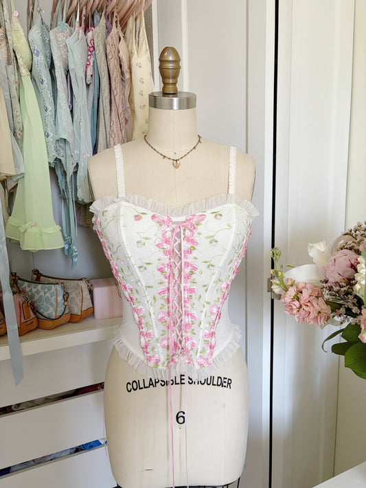 Vintage Delicates Floral bustier