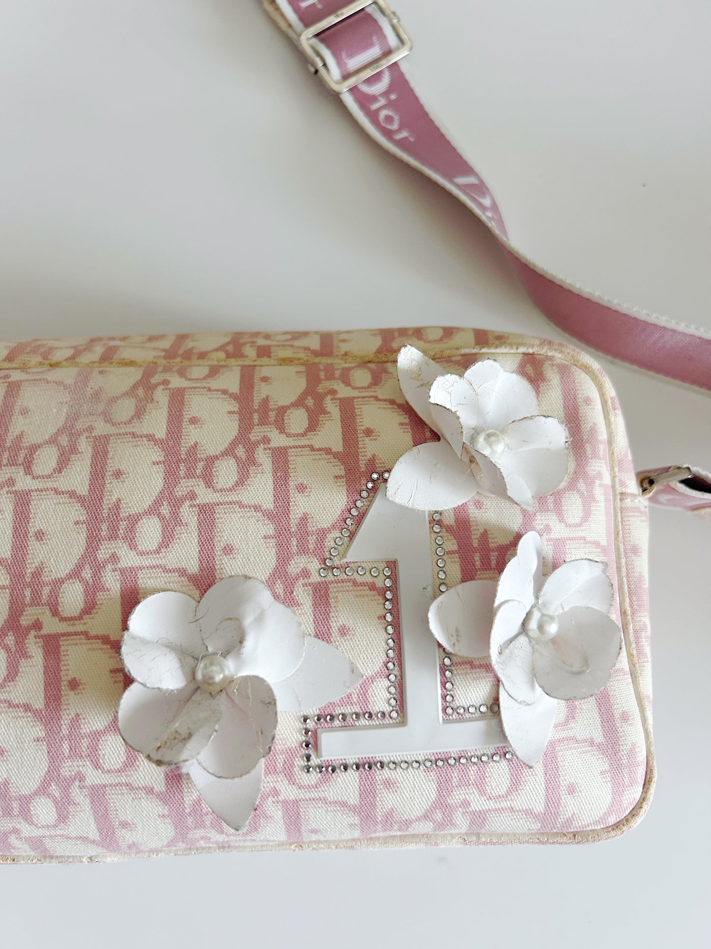 Vintage Dior Monogram Pink Purse