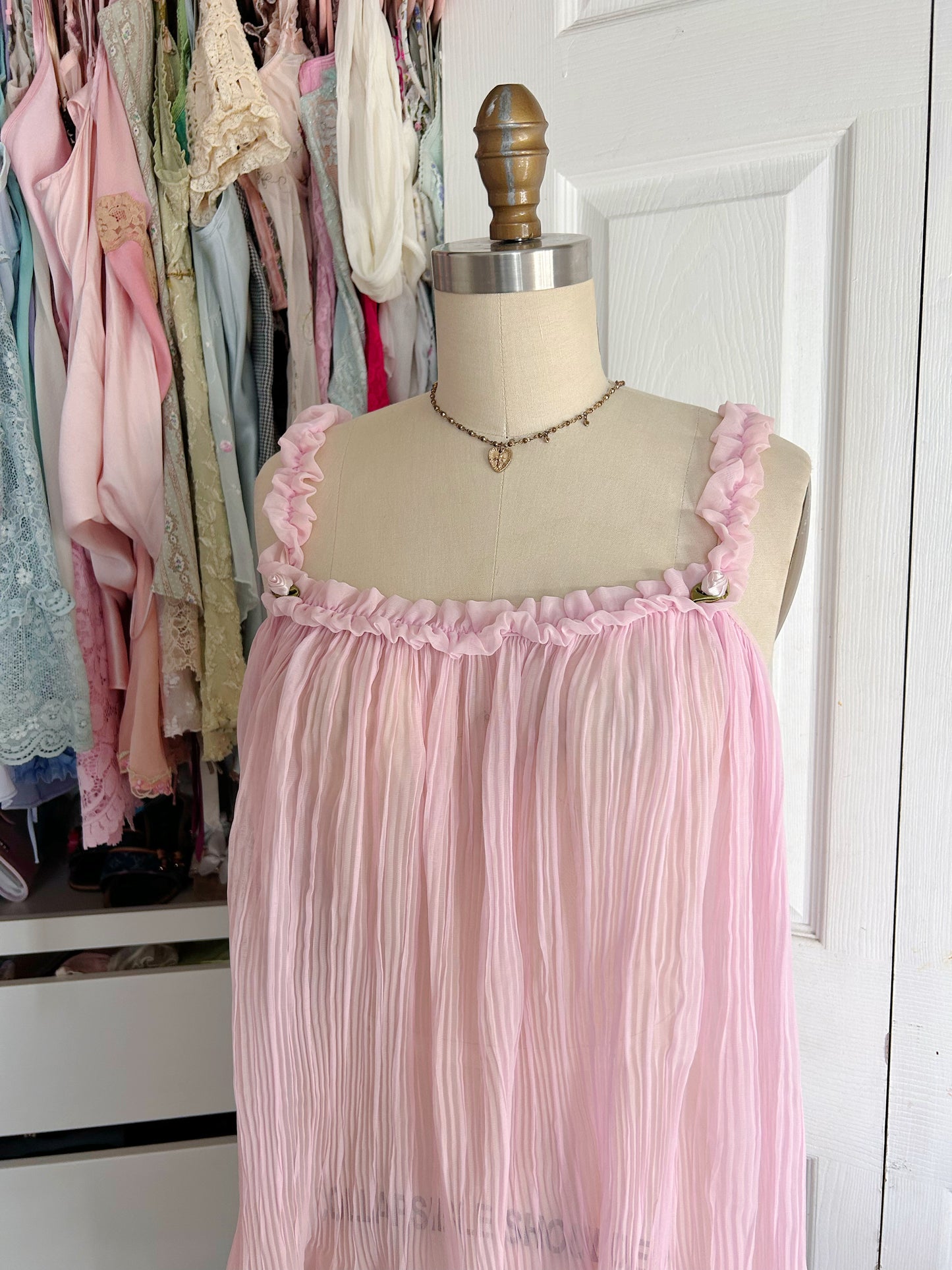 Pink VS Sheer Babydoll Slip