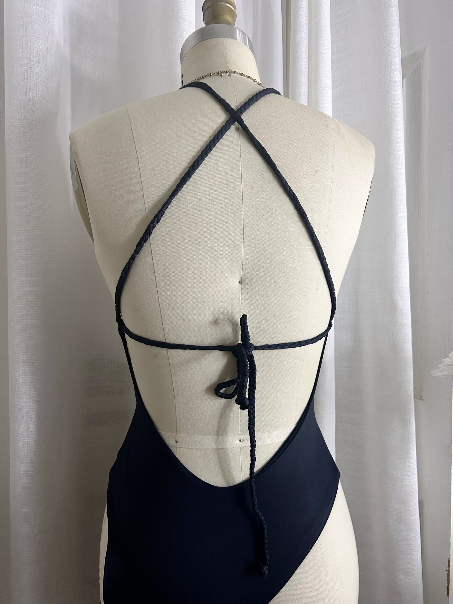 Frankie’s Bikinis Crotchet Black One piece