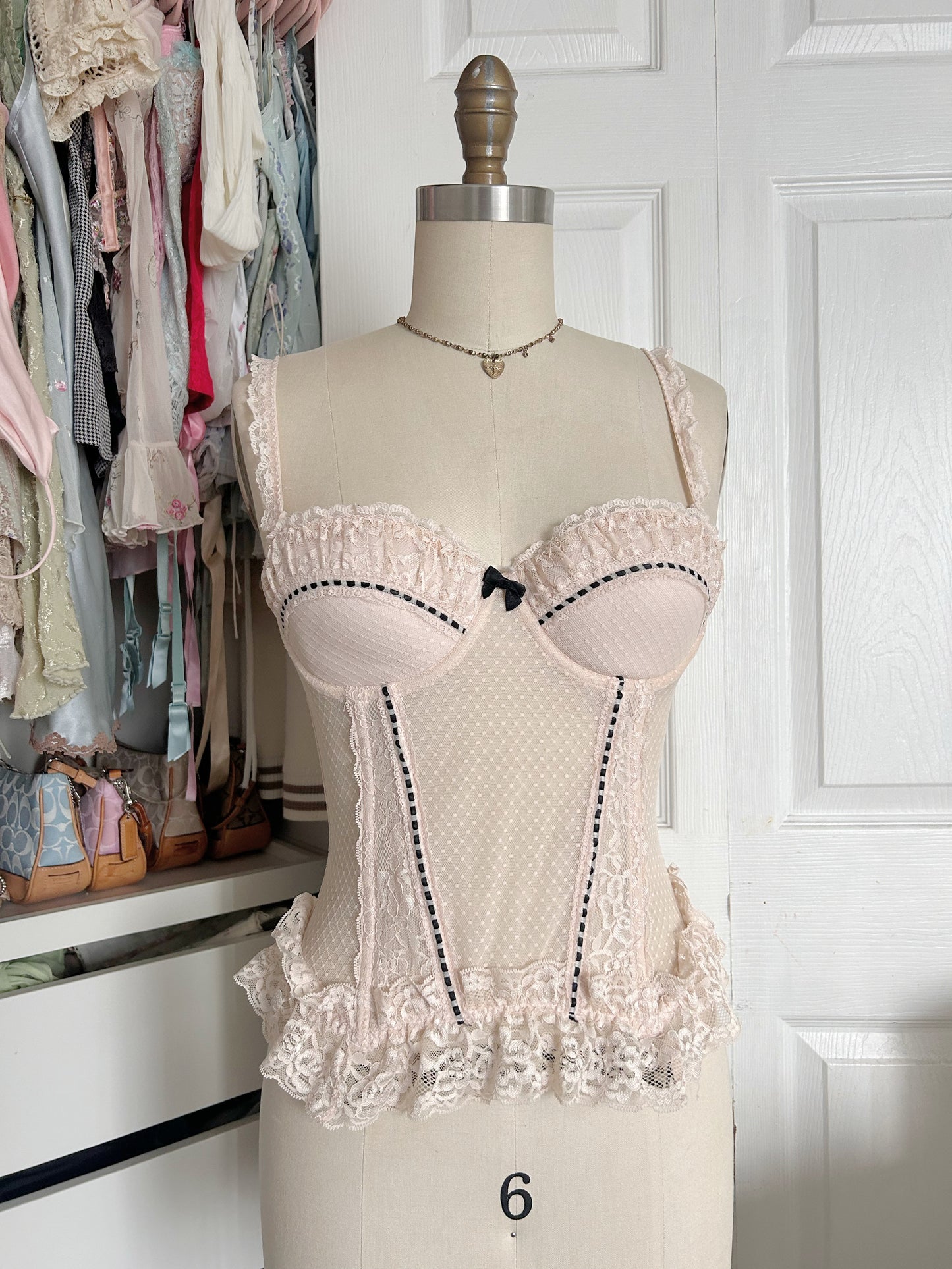 Princess Cream Bustier Top