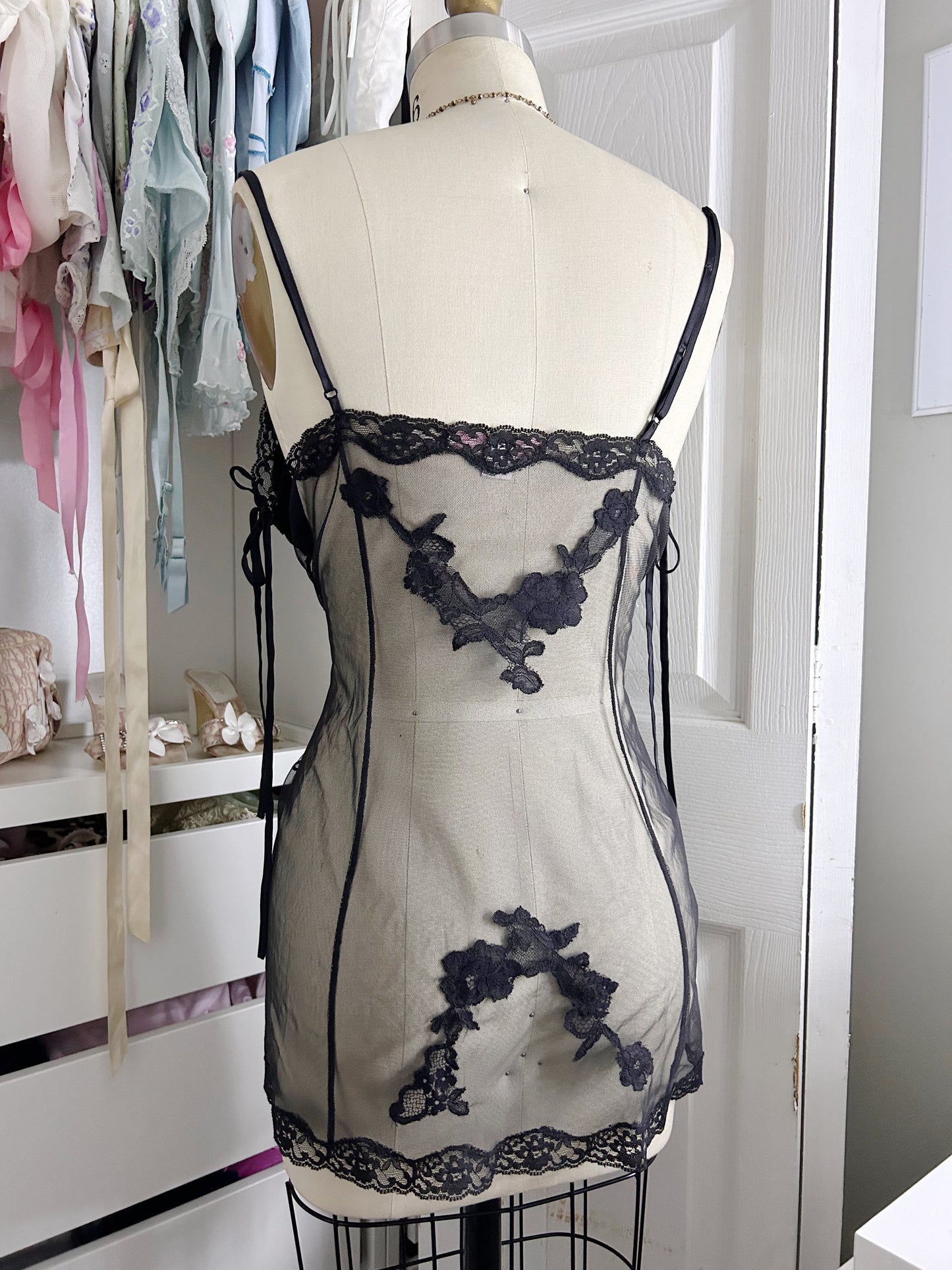 Black VS Split Top Slip