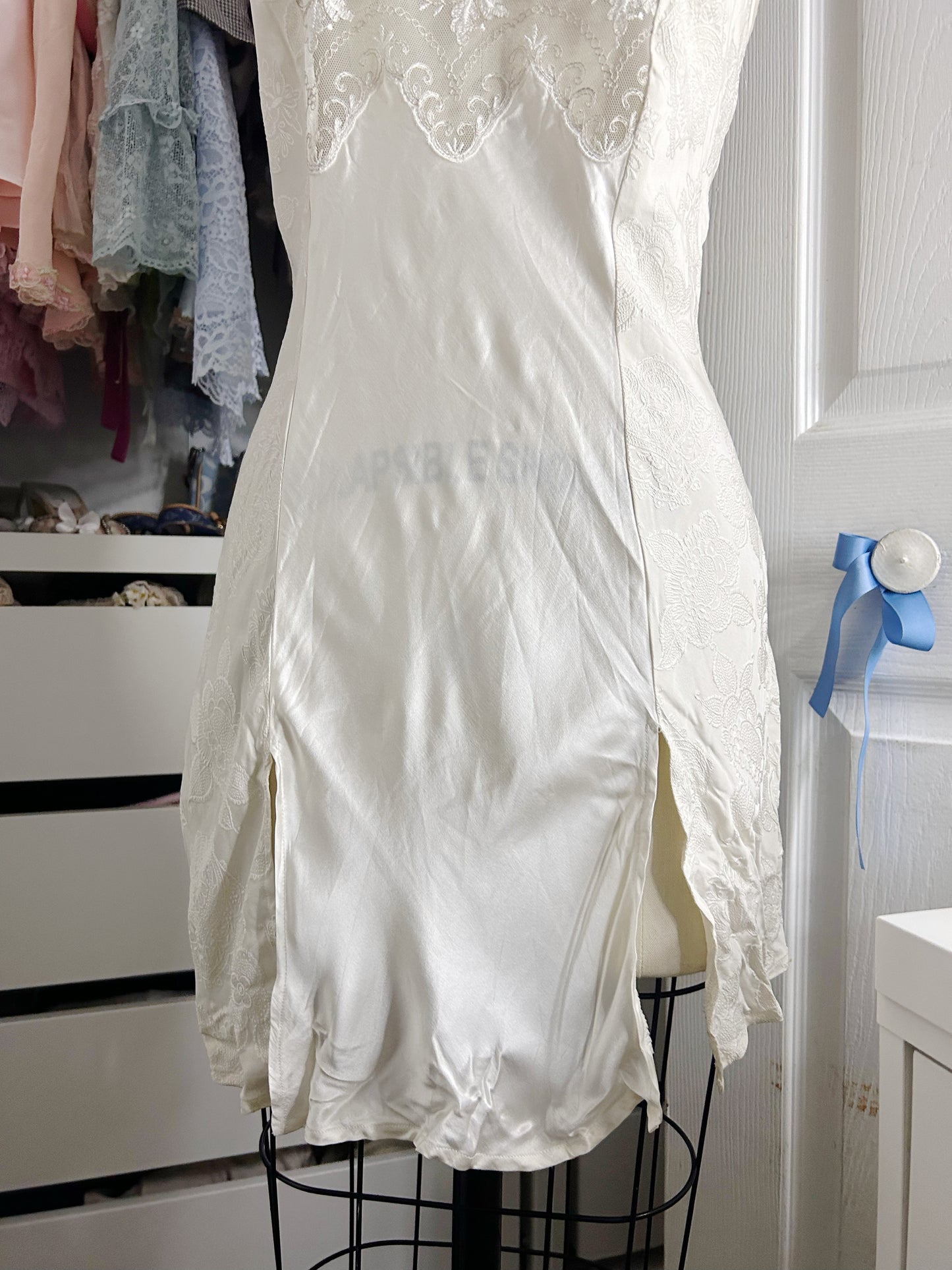 Ivory Silk Slip Dress