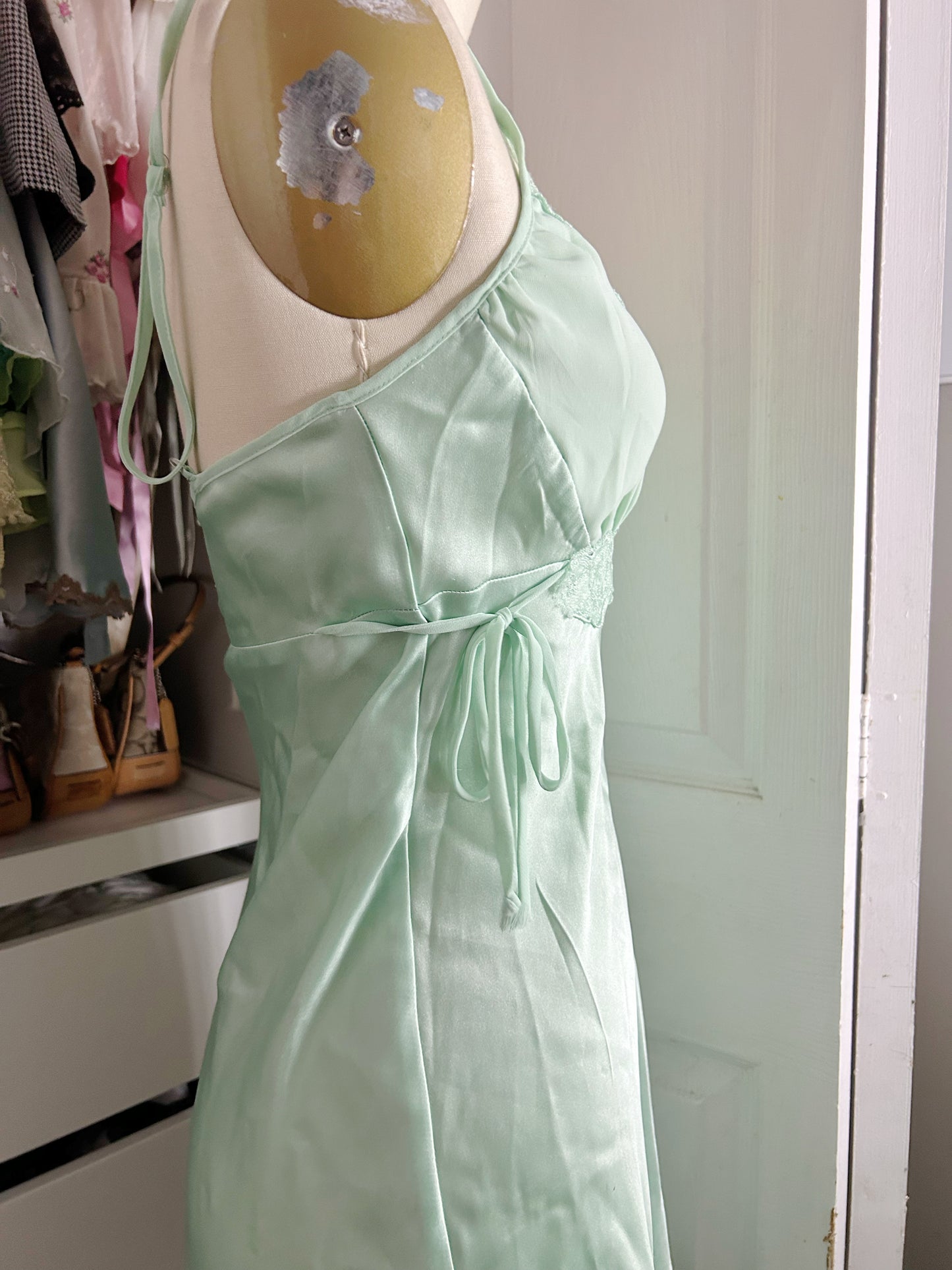 Green Delicates Satin Slip