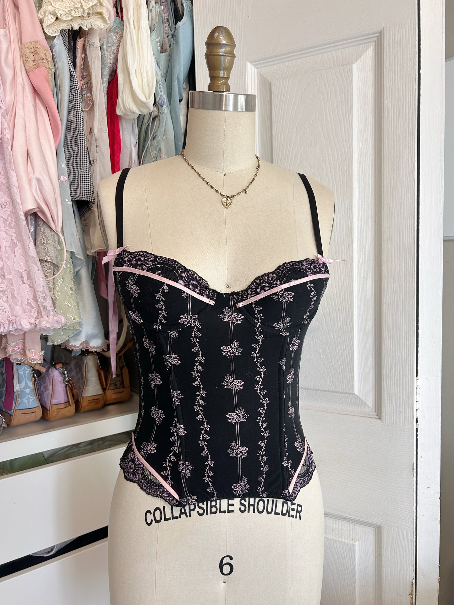 Sophie B Gossip Girl Black & Pink Top