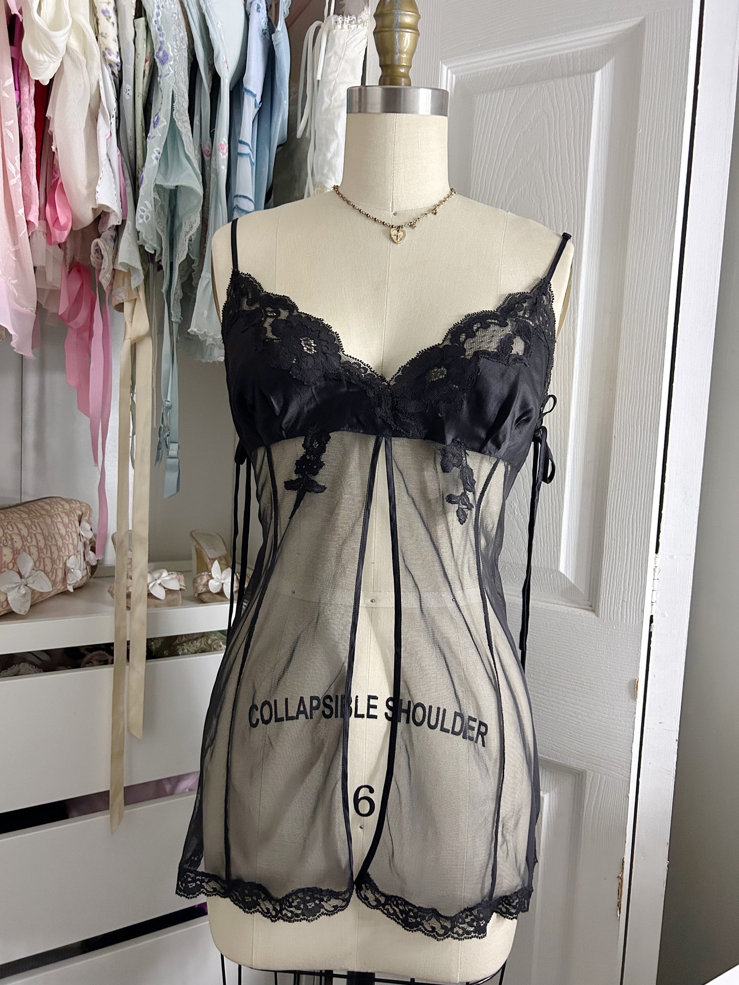 Black VS Split Top Slip