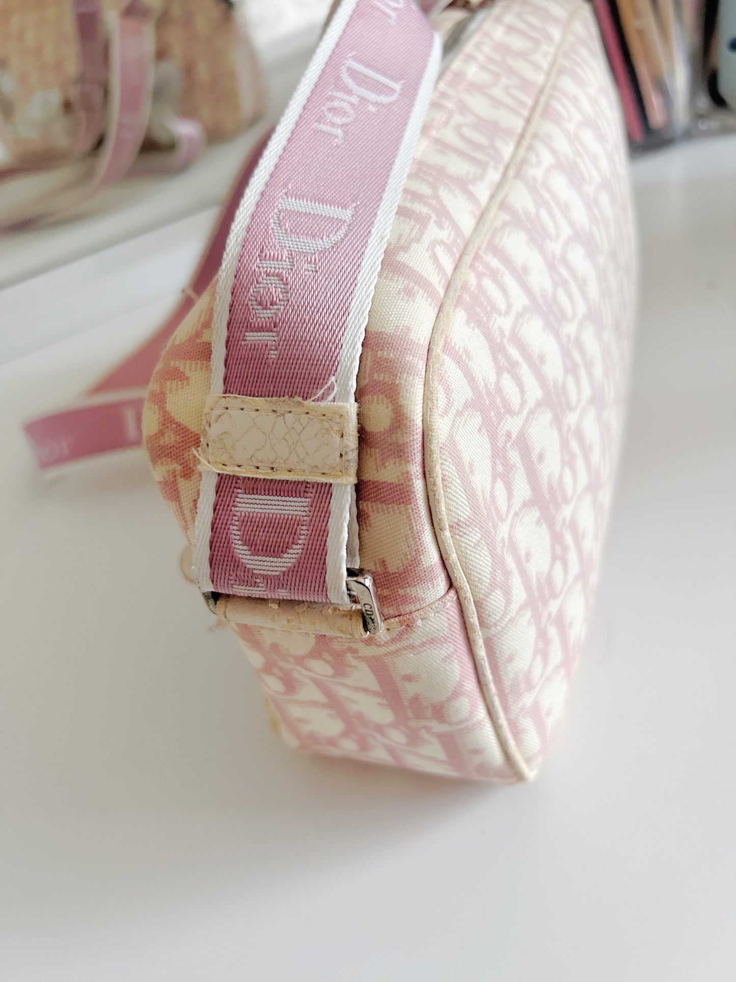 Vintage Dior Monogram Pink Purse