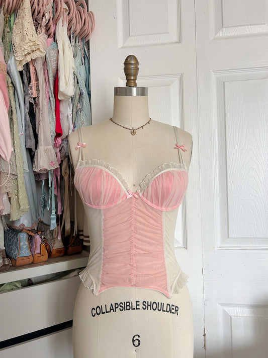 Rare Vintage Ann Summer Pink Corset