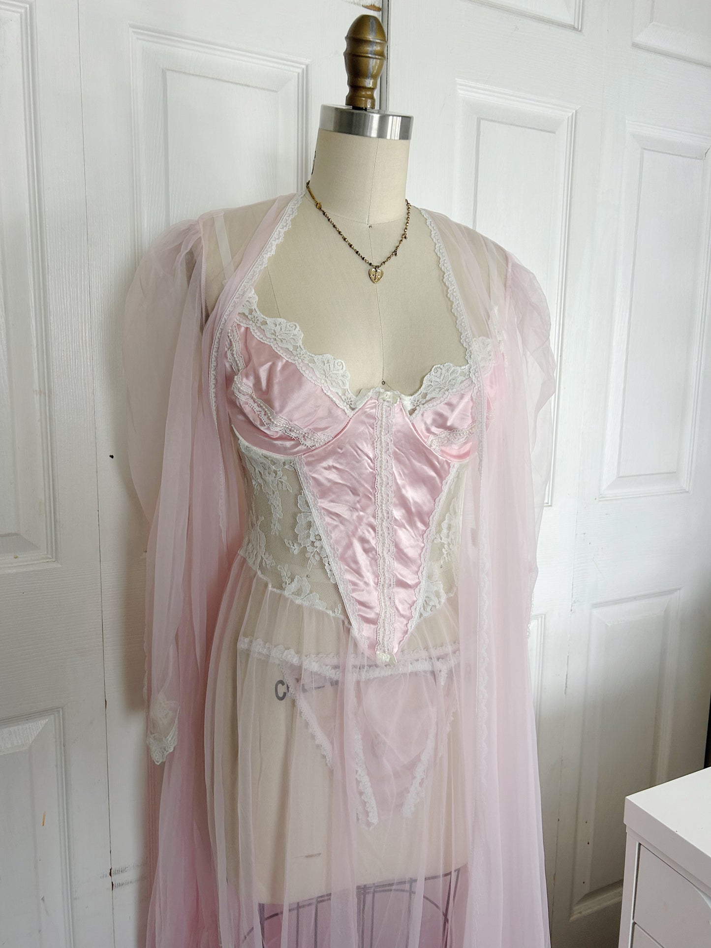 Pink Vintage Princess Gown Set