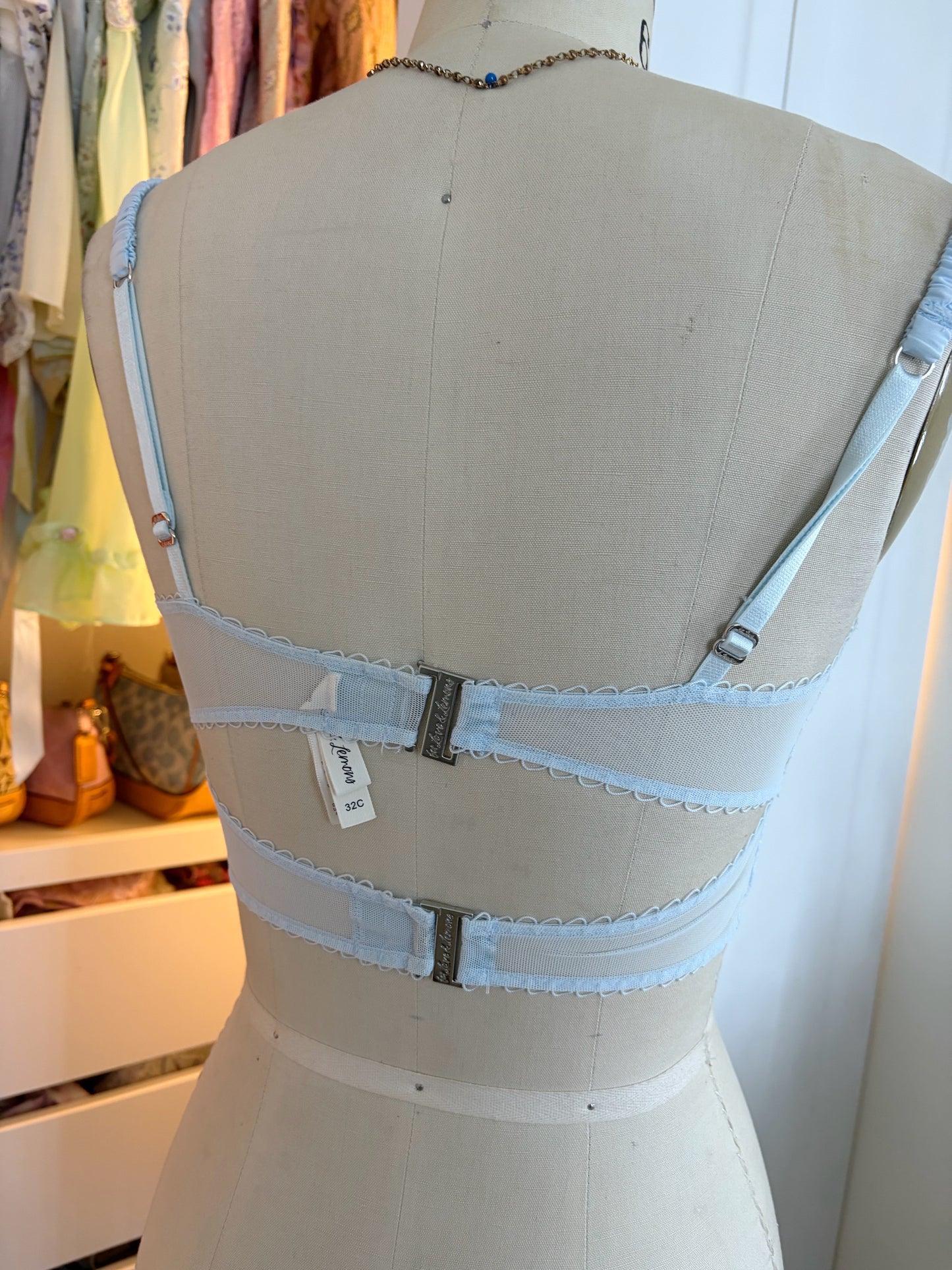 For Love and Lemon Blue lace bralette