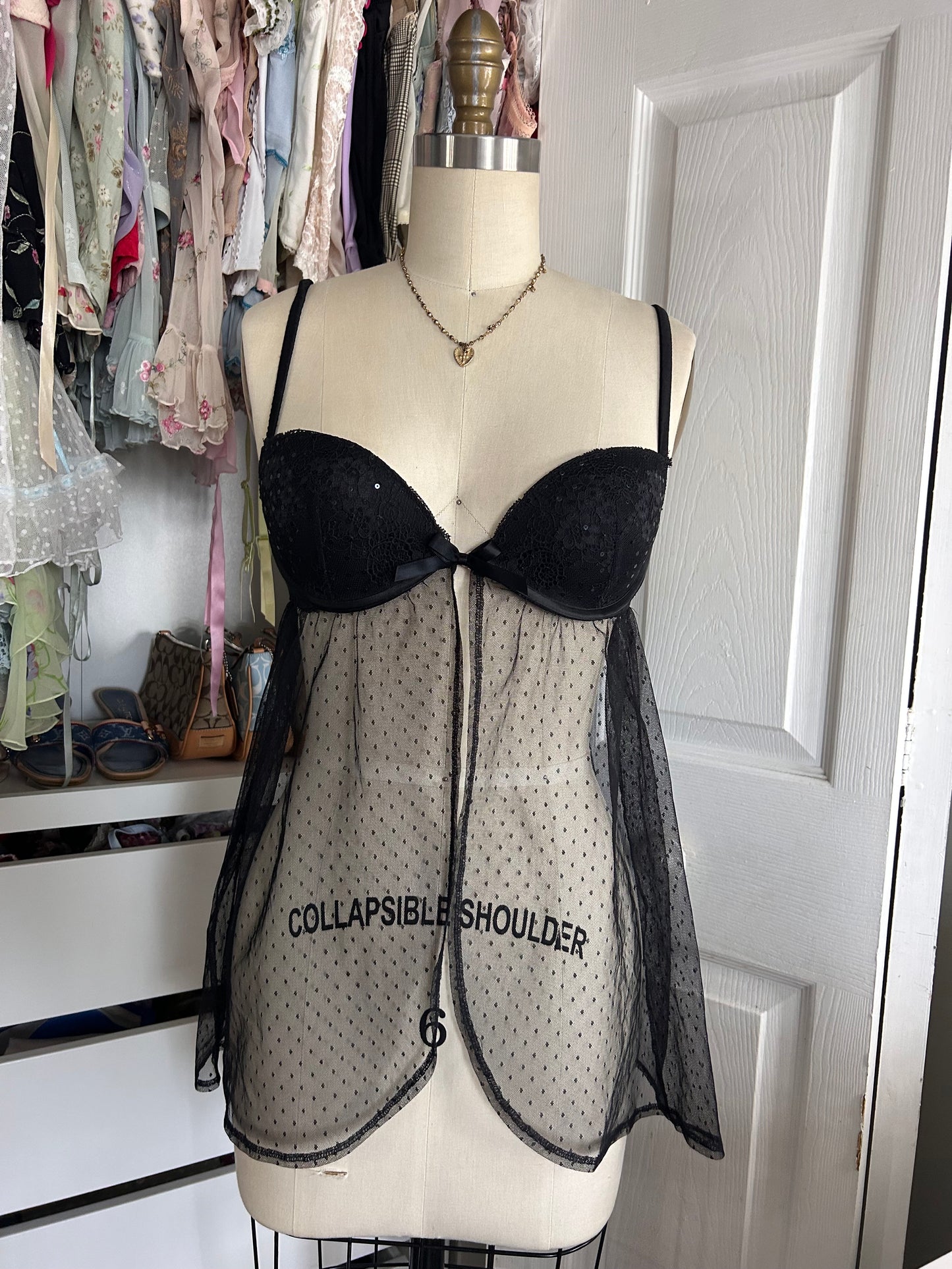 VS Black Babydoll Top