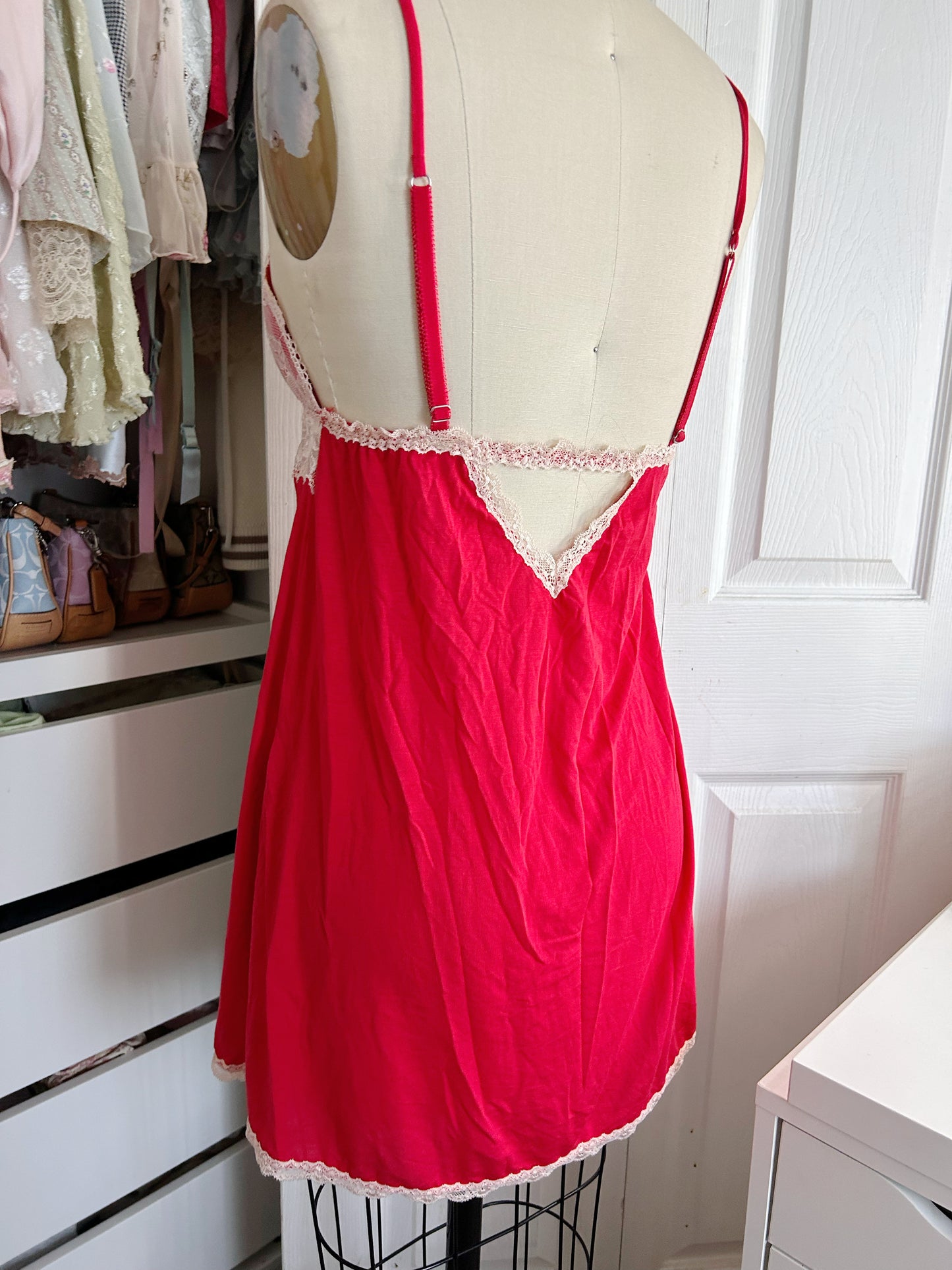Victoria’s Secret Pinterest Red Ivory Slip