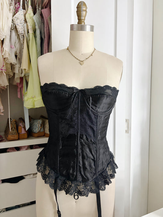 Rare Vintage Glydons Black Corset