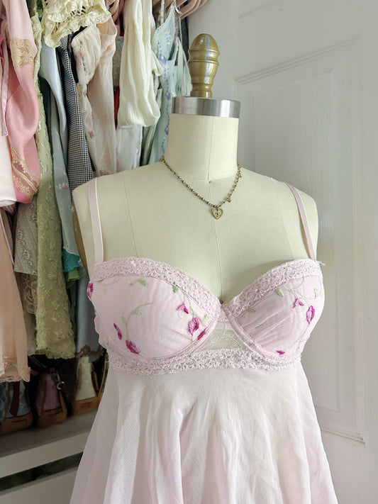 Rampage Pink Floral Babydoll Top