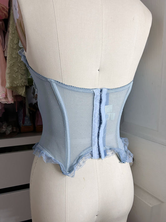Vintage VS Blue Corset Floral