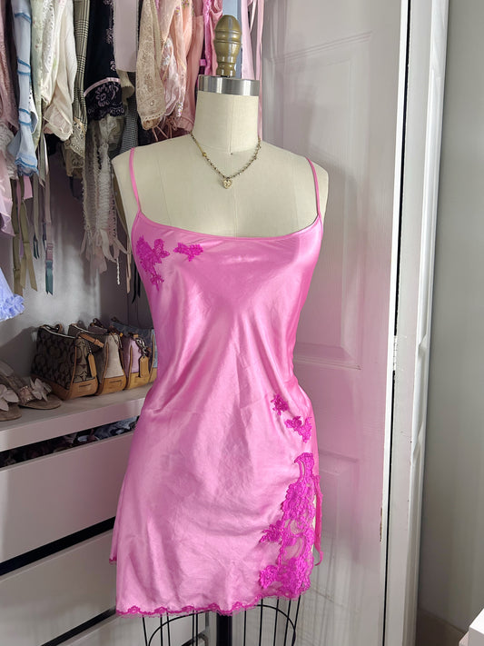 Pink VS Satin Slip Dress