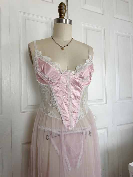 Pink Vintage Princess Gown Set