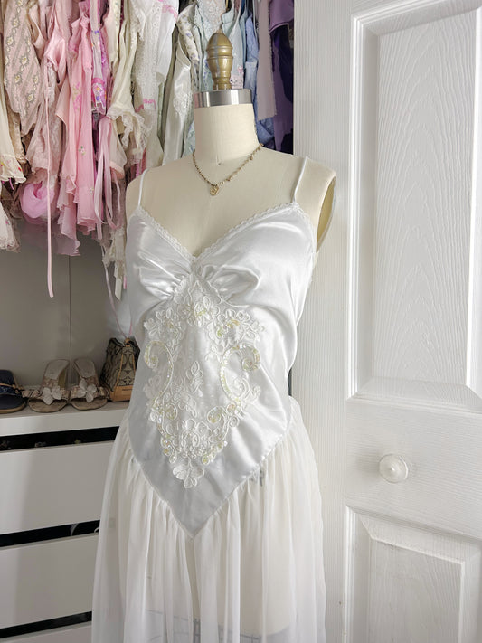 Vintage White Goddess Gown