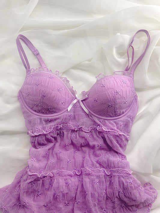 VS Purple Babydoll Top