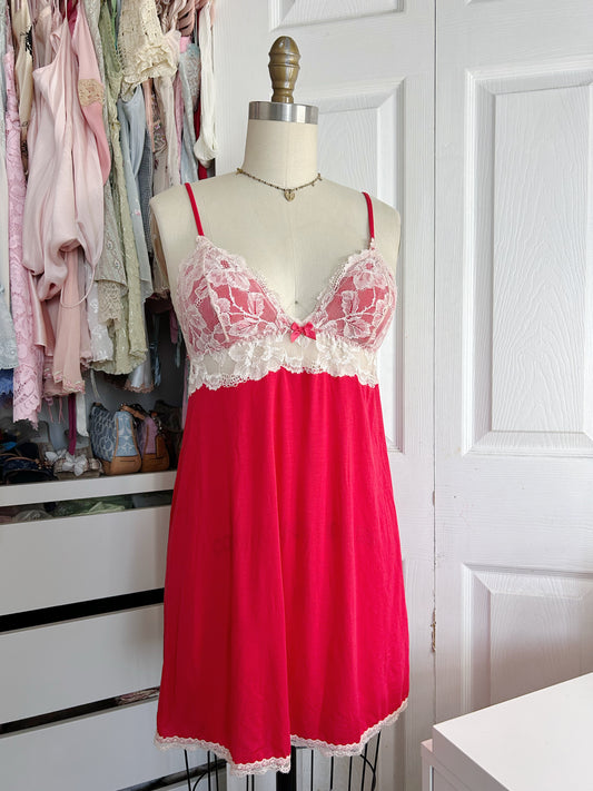 Victoria’s Secret Pinterest Red Ivory Slip