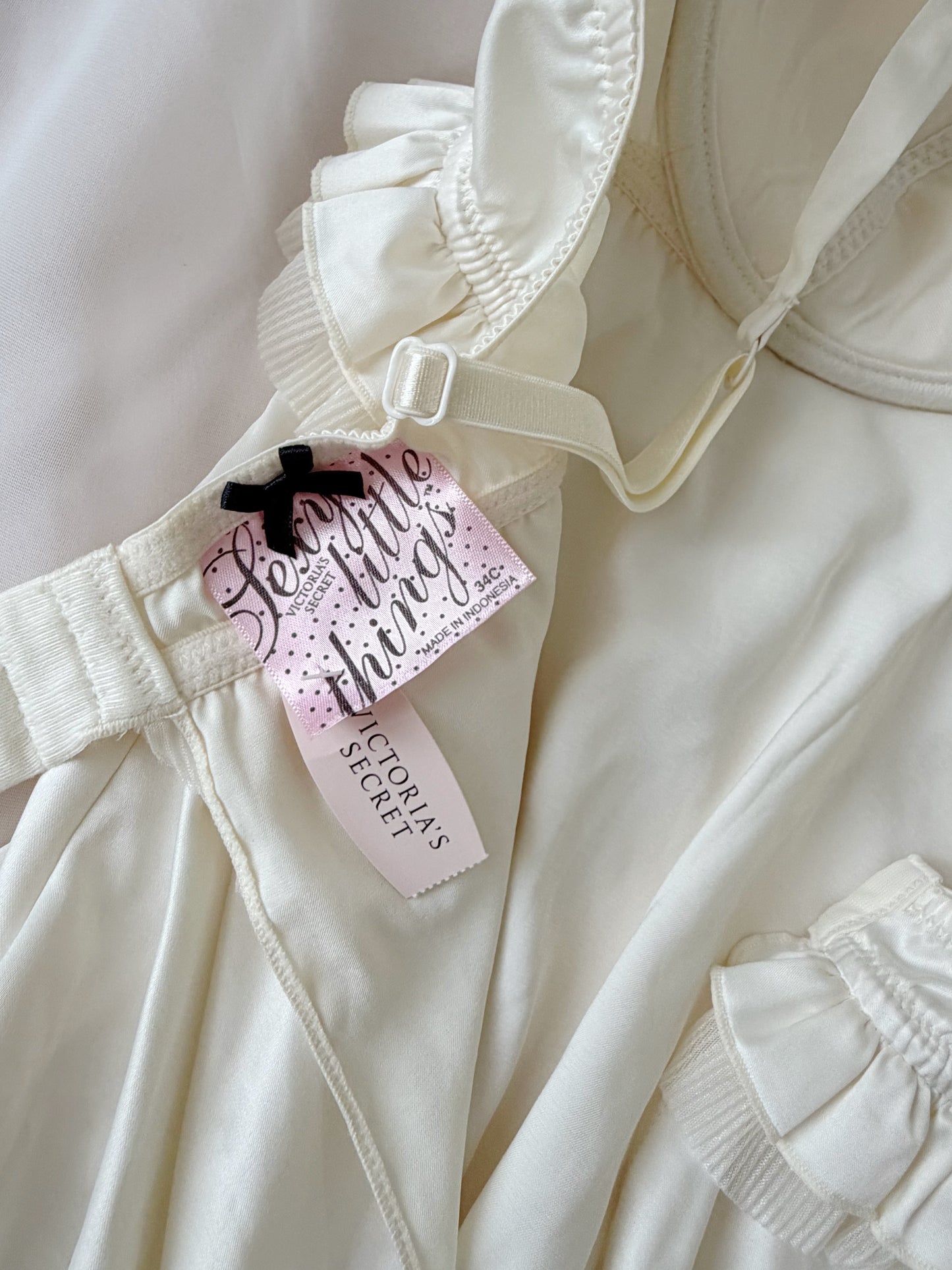 Rare Ivory VS Ruffle Bodysuit NWT