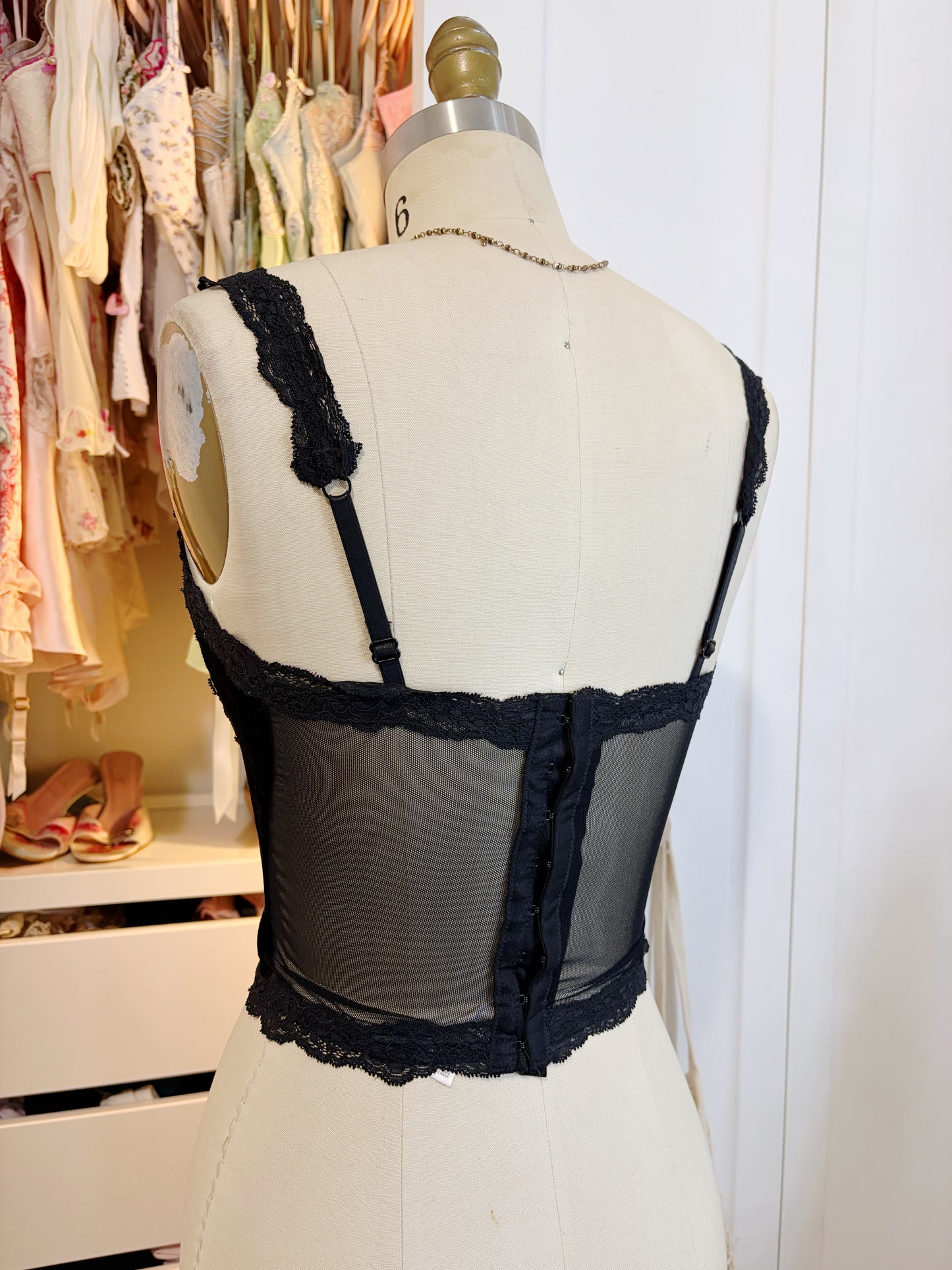 1998 Victoria Secret Velvet Corset in Black
