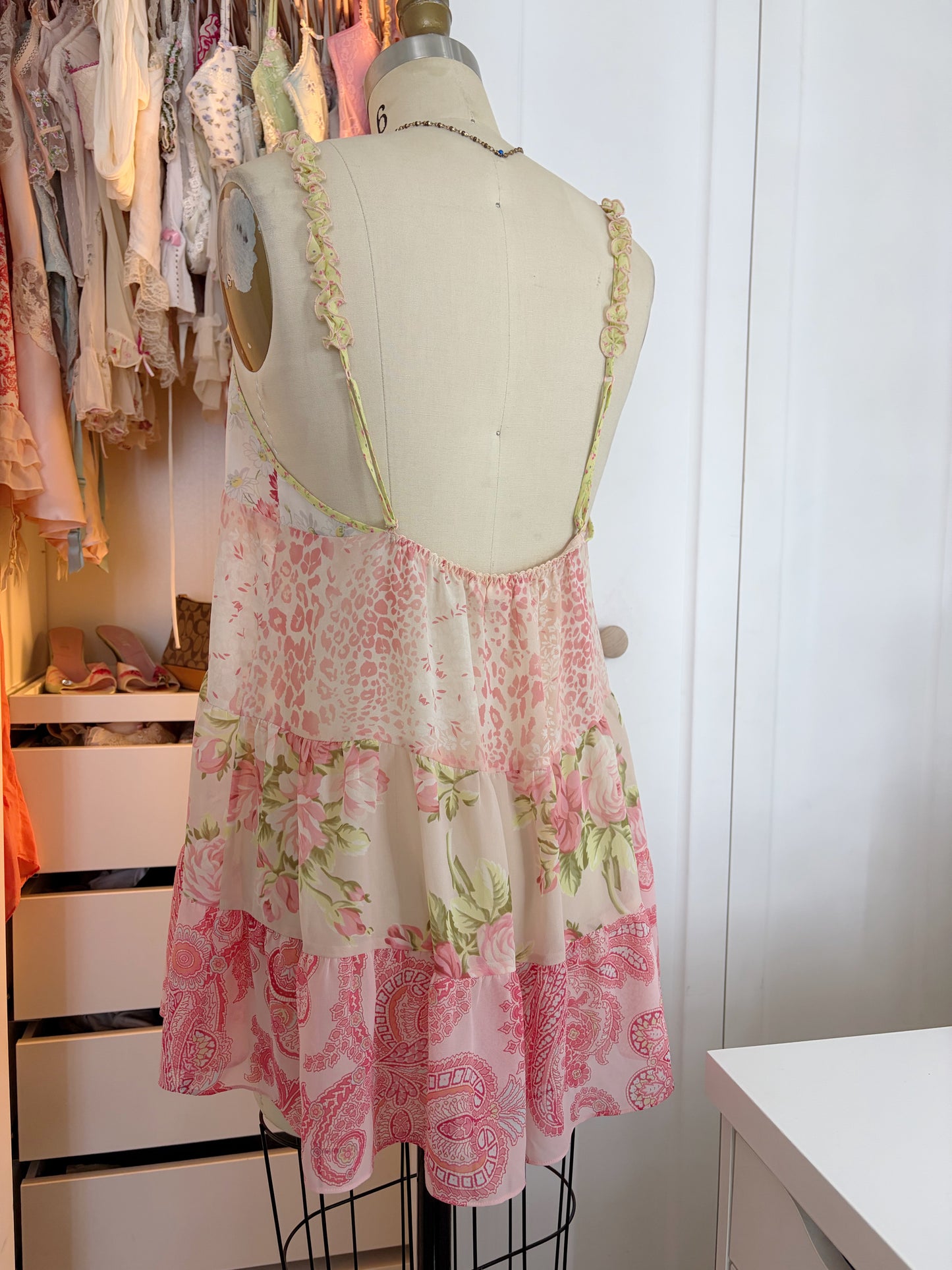 VS Pink Patchwork Slip dress