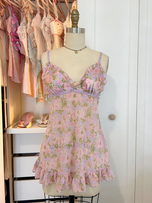 VS Purple & Pink Ruffle babydoll dress