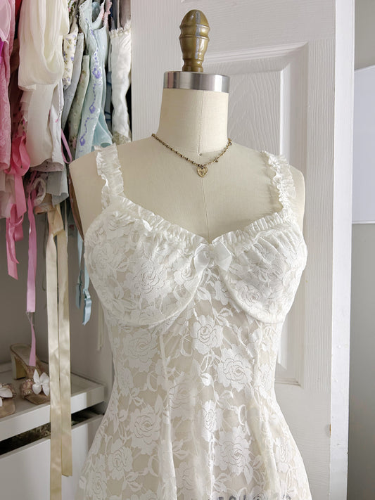 Rare Cinema Etoile White Lace Dress
