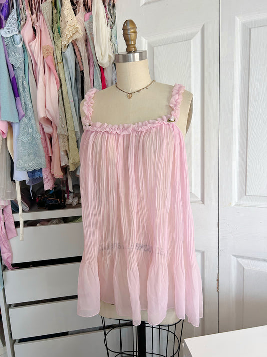 Pink VS Sheer Babydoll Slip Sabrina Carpenter