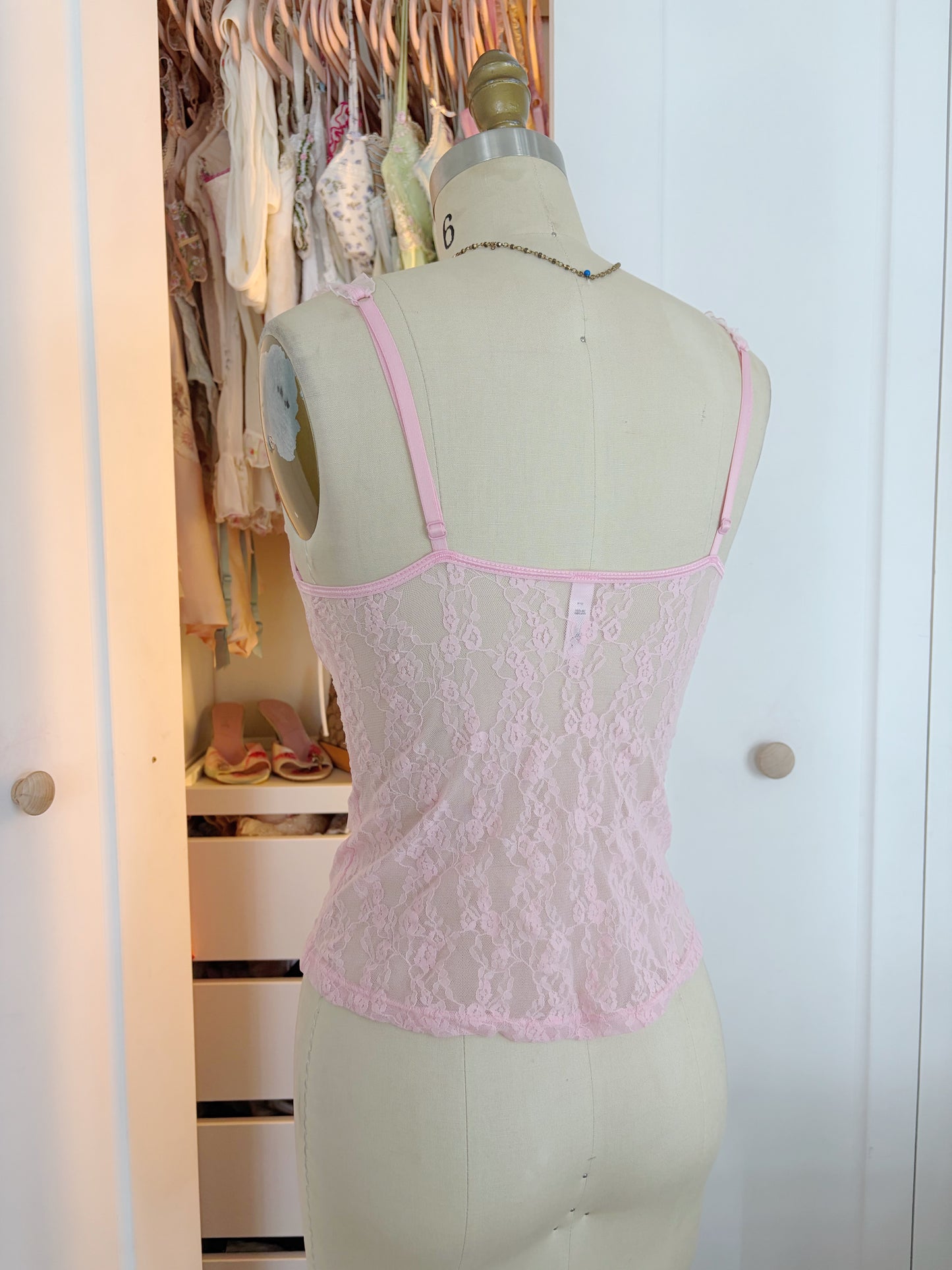 Victoria’s Secret Rare Pink Lace Cami Top