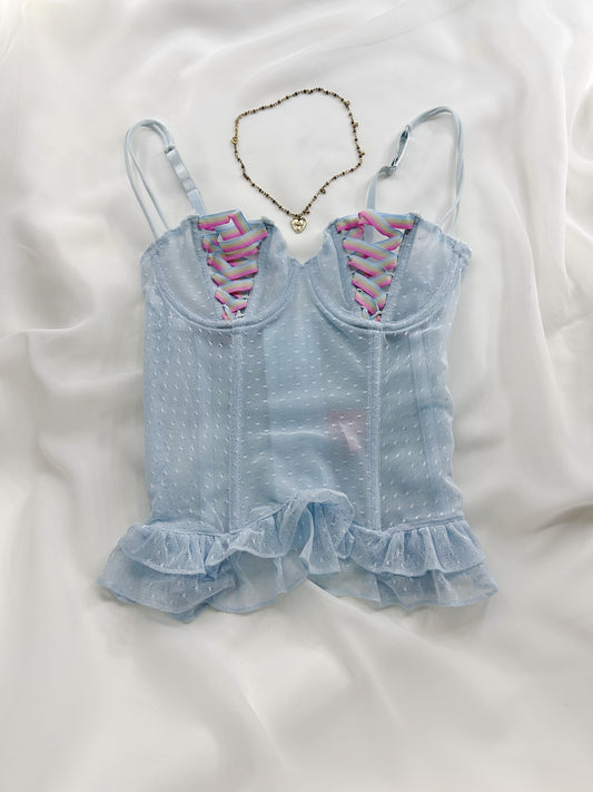 Sophie B Baby Blue Bustier