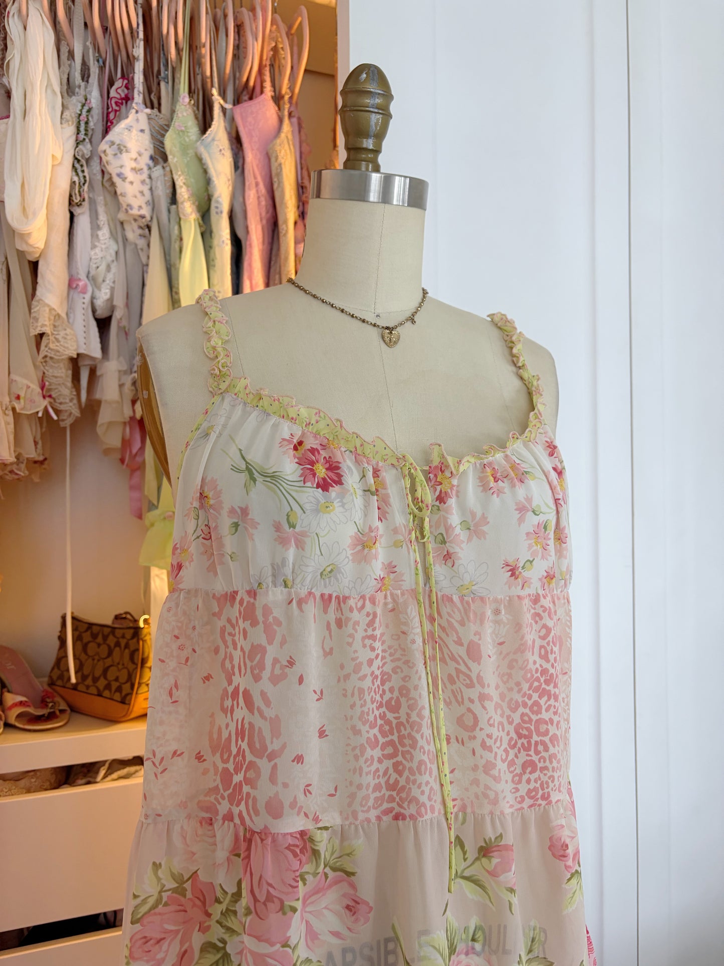 VS Pink Patchwork Slip dress