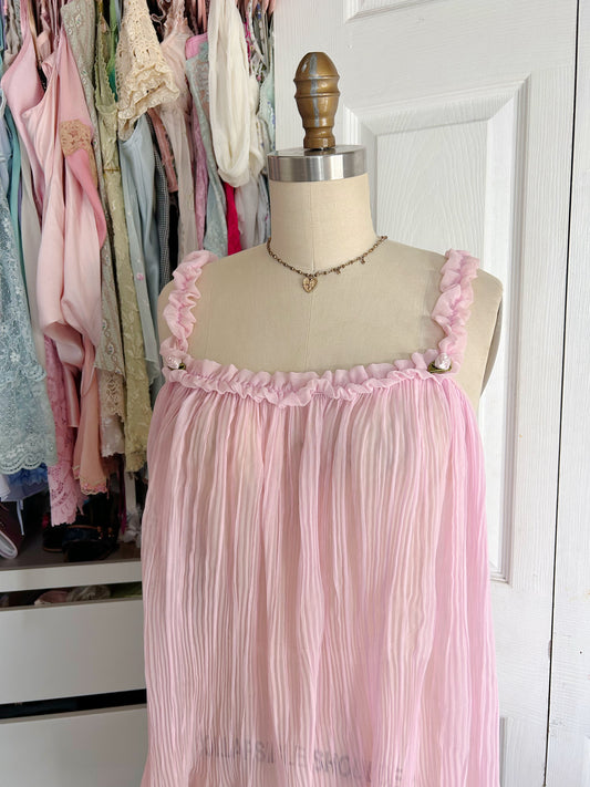 Pink VS Sheer Babydoll Slip Sabrina Carpenter