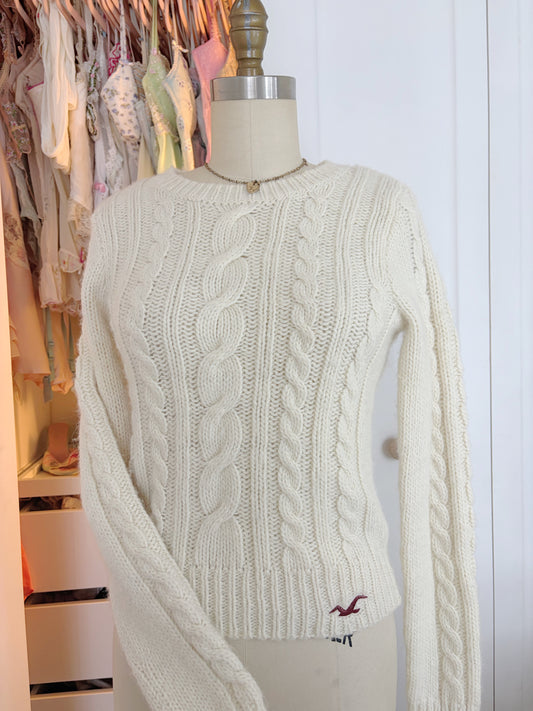 Vintage Hollister Knit Sweater in Ivory