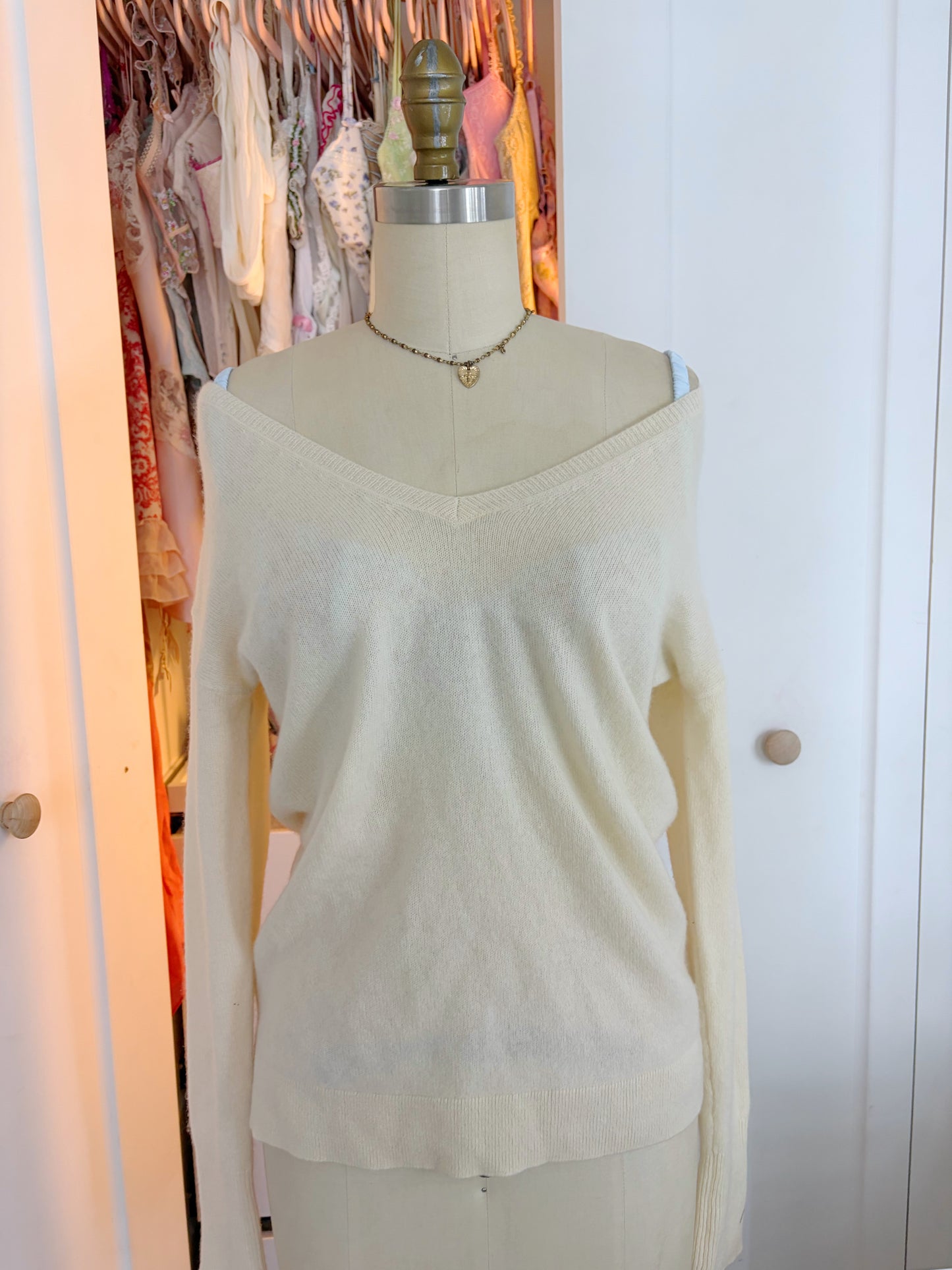 Cream Cashmere Sweater