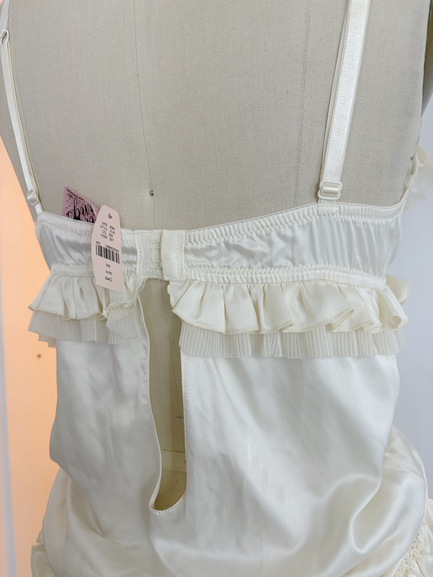 Rare Ivory VS Ruffle Bodysuit NWT