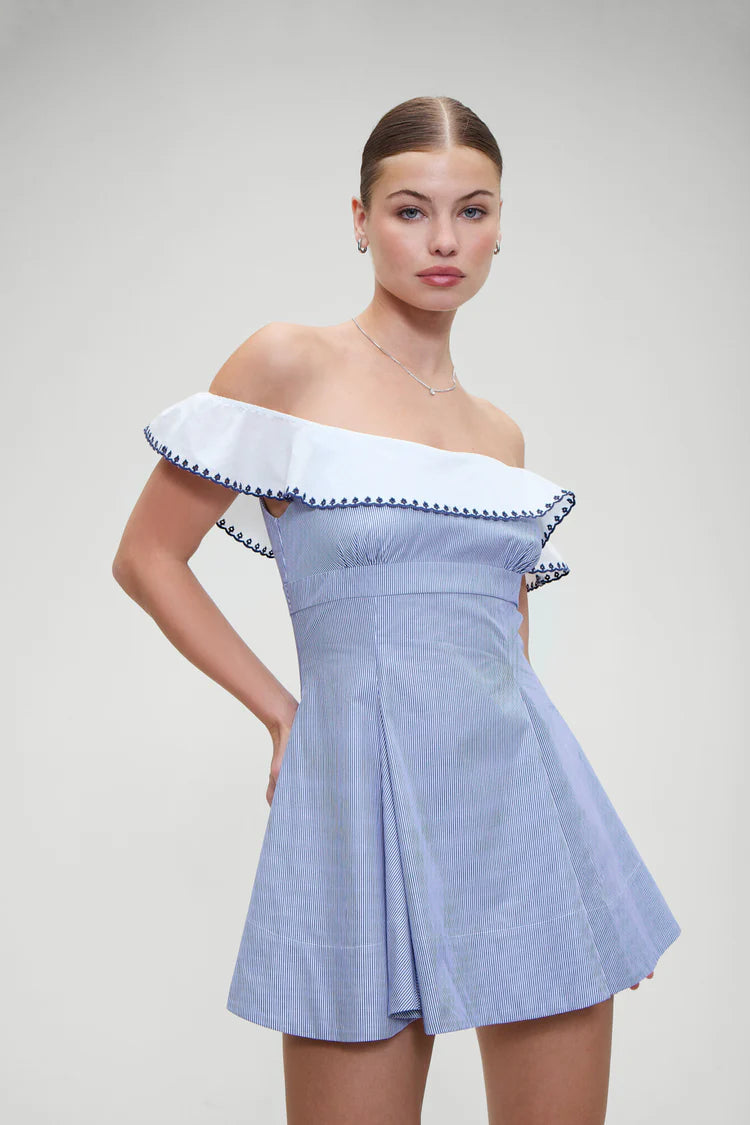 Frankies Bikini Lilah Striped Mini Dress